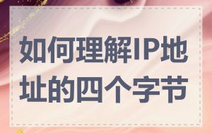 如何理解IP地址的四个字节