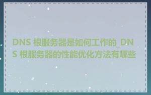 DNS 根服务器是如何工作的_DNS 根服务器的性能优化方法有哪些