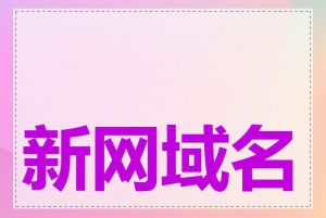 新网域名注册可信吗