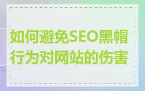 如何避免SEO黑帽行为对网站的伤害