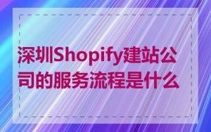 深圳Shopify建站公司的服务流程是什么