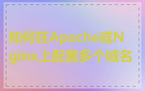 如何在Apache或Nginx上配置多个域名