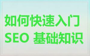 如何快速入门 SEO 基础知识