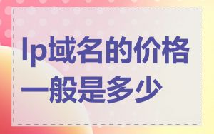 lp域名的价格一般是多少