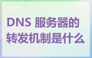 DNS 服务器的转发机制是什么