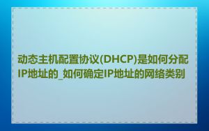 动态主机配置协议(DHCP)是如何分配IP地址的_如何确定IP地址的网络类别
