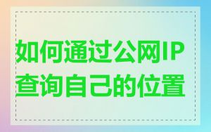 如何通过公网IP查询自己的位置