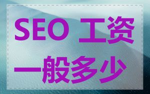 SEO 工资一般多少