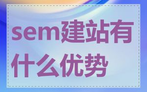 sem建站有什么优势