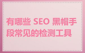 有哪些 SEO 黑帽手段常见的检测工具