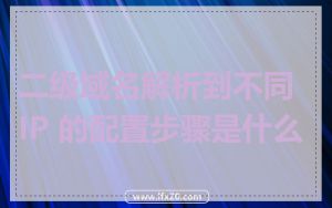 二级域名解析到不同 IP 的配置步骤是什么