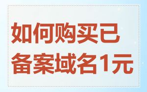 如何购买已备案域名1元