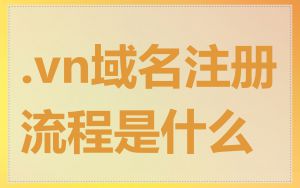 .vn域名注册流程是什么
